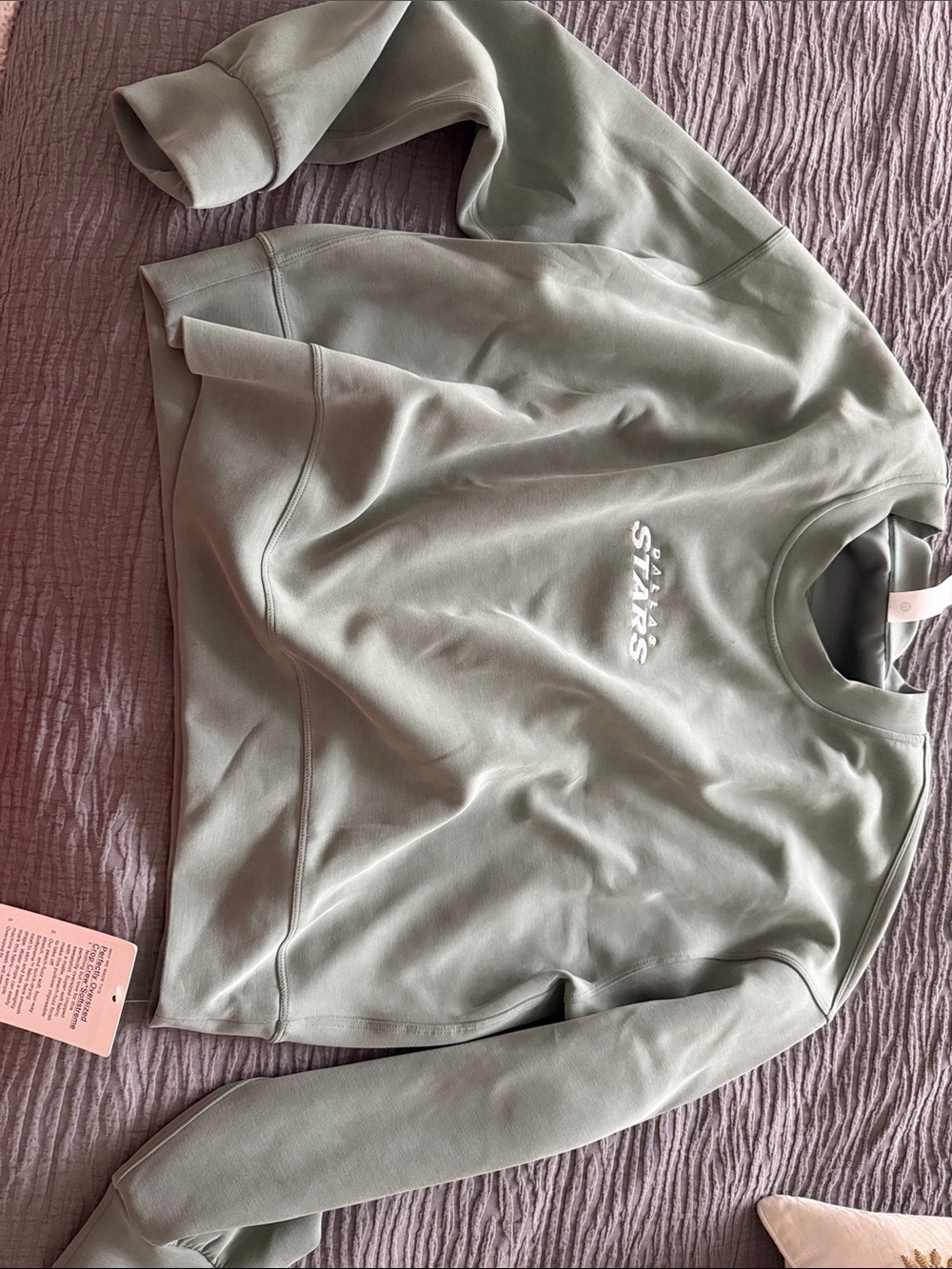 lululemon athletica Dallas Stars Sage Green Crewneck Sweatshirt